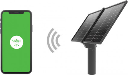 Le suiveur solaire Lumioo connecte a une application pour suivre votre production